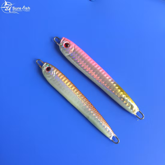 Señuelo de pesca Jigging, 60g, 90g, 100g, 120g, 200g, peso de pesca en agua salada, señuelo de pesca de Metal