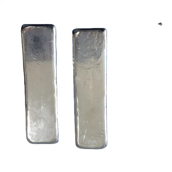 Lingote de metal de indio escaso Fusible blanco plateado a precios de fábrica Lingote de indio 4n5